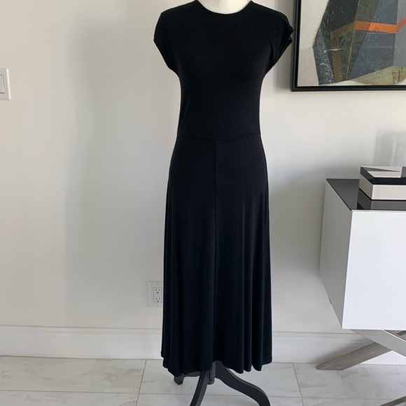Vince Dresses & Skirts - Vince black knit sleeveless midi dress - size M
